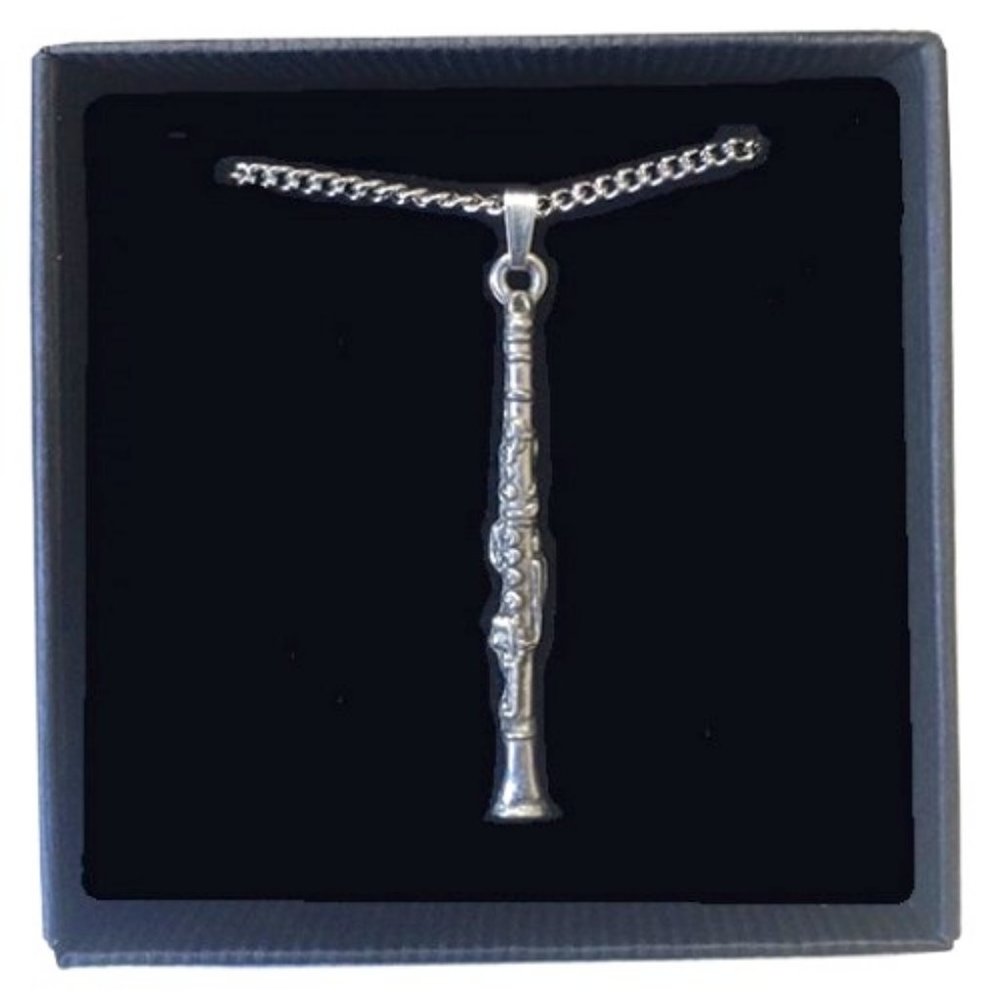 Clarinet Pewter Necklace